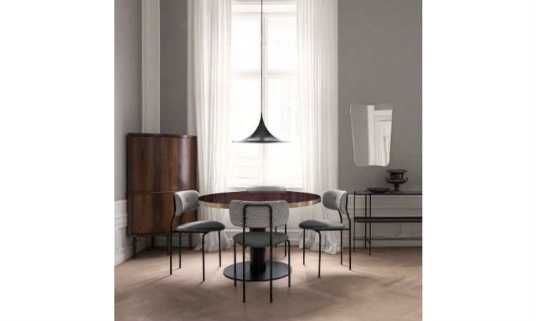 GUBI 2.0 Dining Table – Round – Dia. 110cm – Black base