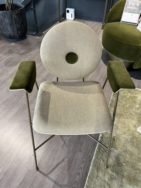 Fauteuil-peneloppe-Bontempi-vert-hautdegamme