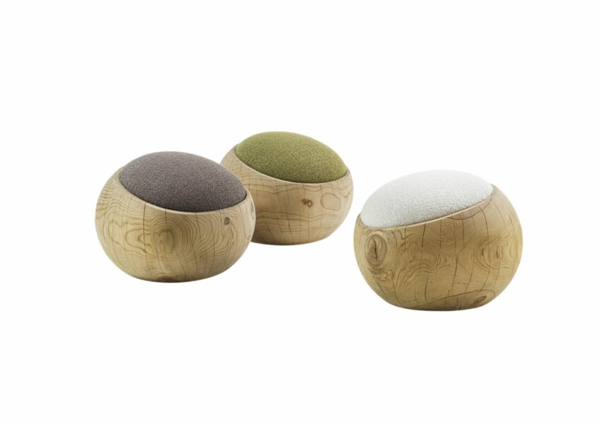 Pouf Bigné di Iginio Massari de Riva 1920