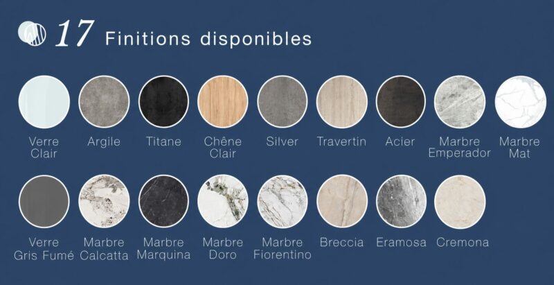 finitions de céramique akante