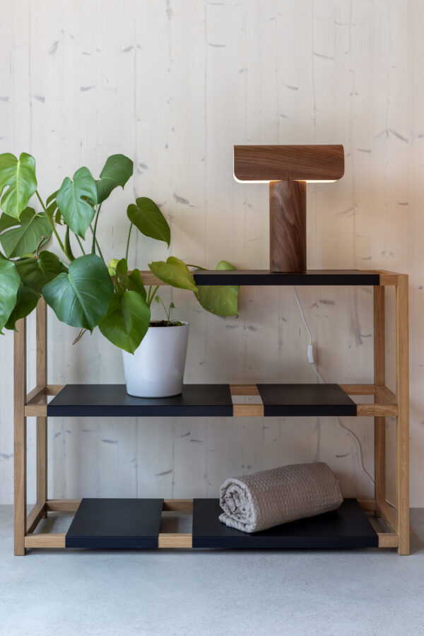 lampe-secto-teelo-placage-noyer