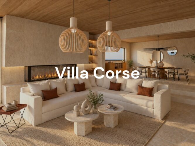 Villa Corse, ameublement Corse